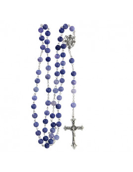 copy of Chapelet en verre bleu-violet 2