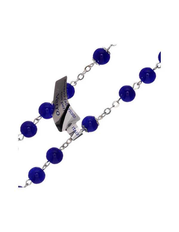 copy of Chapelet en verre bleu-violet