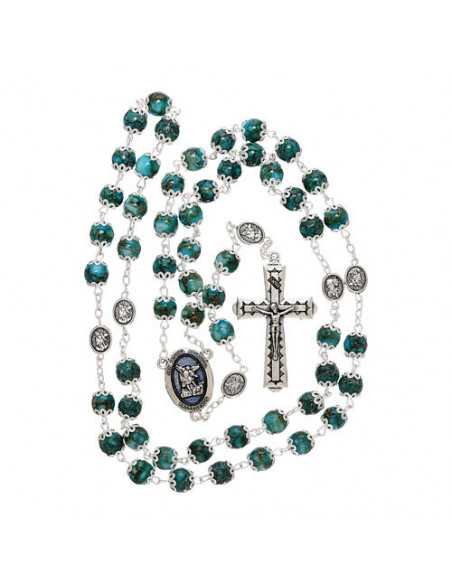 Chapelet Saint Michel en verre