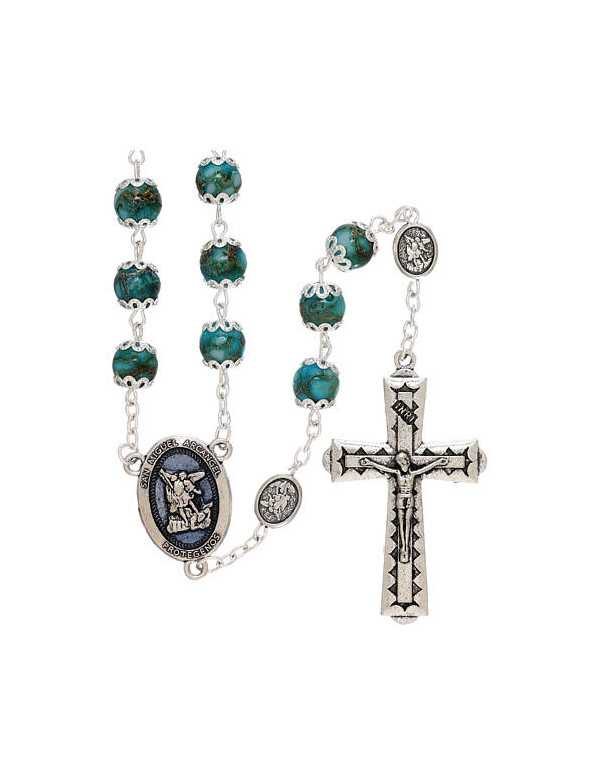 Chapelet Saint Michel en verre