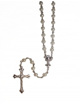 Chapelet - grains blancs