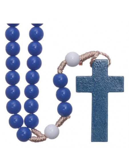 copy of Chapelet en verre bleu-violet