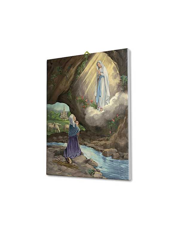 Tableau sur toile apparition de Lourdes