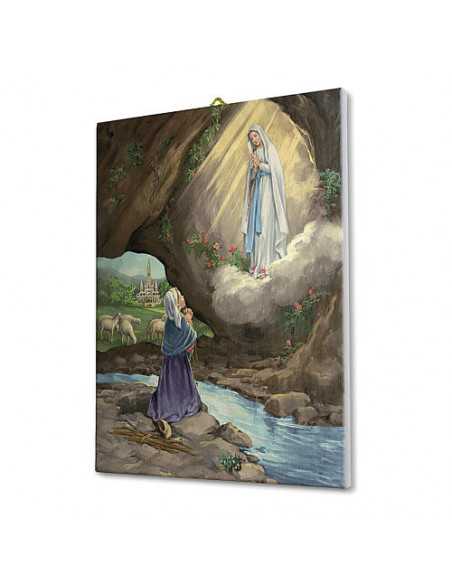 Tableau sur toile apparition de Lourdes