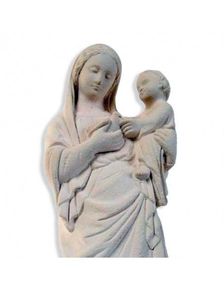 Statue Vierge à l'oiseau