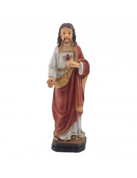 Petite statue du Sacré-Cœur en polyrésine
