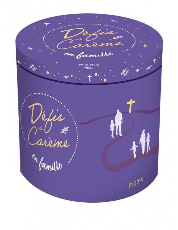 Une jolie boîte avec 52 défis pour petits et grands pour chaque jour du Carême.