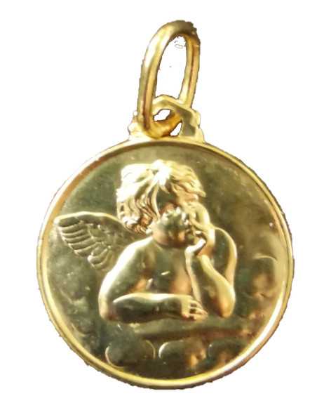 Médaille d'un ange en plaqué or