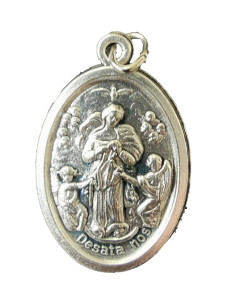 Médaille ovale - Marie qui défait les nœuds