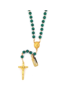 Stellar rosary in malachite 2
