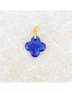 Croix céleste bleue, bijou réalisé à la main 2