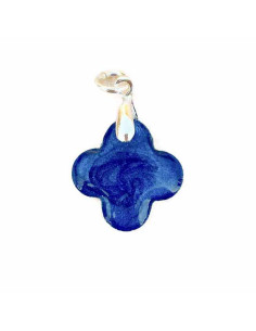 Croix céleste bleue, bijou réalisé à la main