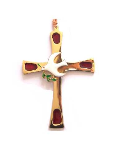 Croix en bronze avec le Saint-Esprit de fabrication française