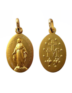 Médaille miraculeuse plaqué or. De 11 à 21 mm 2