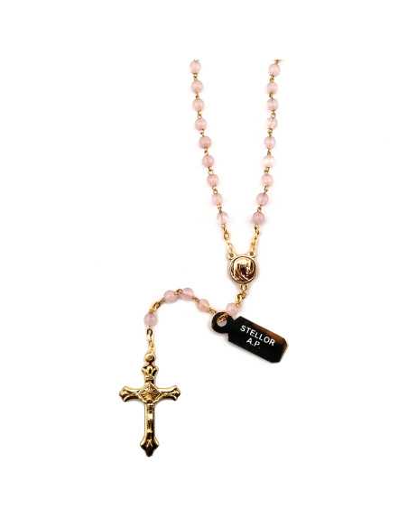 Chapelet stellor quartz rose