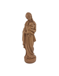 Statue Vierge à l'Enfant ton bois 2