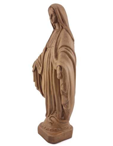 Statue de la Vierge miraculeuse ton bois