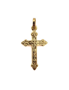 Croix ornée en plaqué or