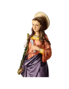 Statue de Sainte Philomène en résine peinte 25 cm 2