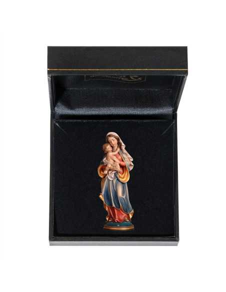Ravissante petite statue en bois de 6,5 cm de hauteur avec son coffret.