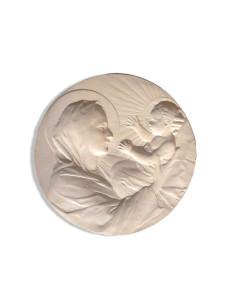 Médaillon de berceau Vierge et l'Enfant