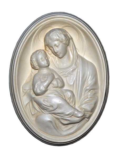 Bas-relief Magnificat représentant la Vierge et l'Enfant