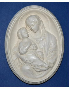 Bas-relief Magnificat représentant la Vierge et l'Enfant 2