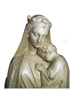 Magnifique statue de Notre-Dame de la Sagesse, de fabrication française. 2