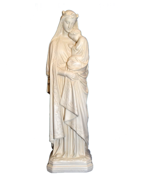 Magnifique statue de Notre-Dame de la Sagesse, de fabrication française.