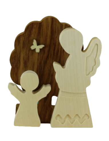Wooden guardian angel
