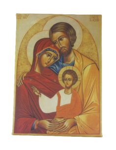 Tableau "Icône de la Sainte Famille" imprimé sur canvas.