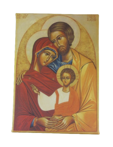 Tableau "Icône de la Sainte Famille" imprimé sur canvas.