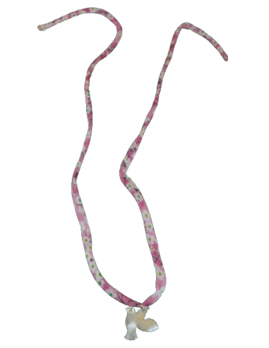 Collier Colombe en nacre - liberty rose