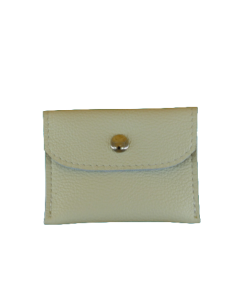 Etui pour chapelet en cuir véritable souple, réalisé par un artisan français, fermeture par pression
