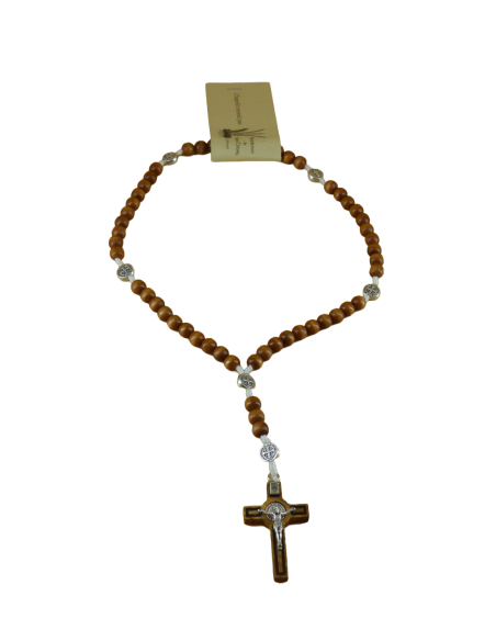 Chapelet de saint Benoît en bois exotique