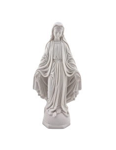 Statue de la Vierge miraculeuse en résine blanche ou polychrome