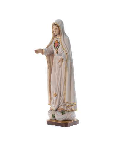 Painted wooden statue -Fatima Immaculate heart...