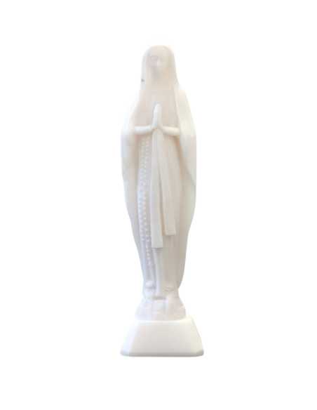 Statue Notre-Dame de Lourdes en albâtre
