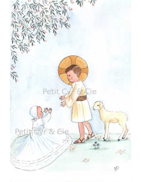 Bienvenue petit frère - Image baptême