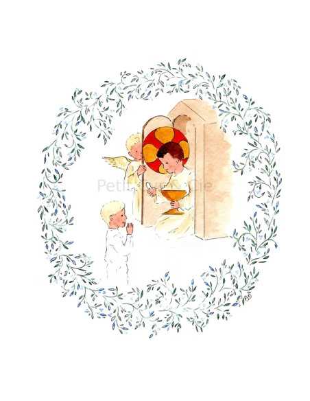 Jésus caché - garçon - Image de Communion
