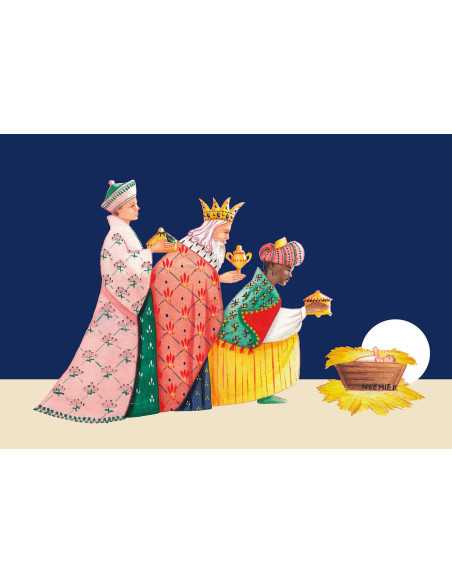 Carte de Noël - Adoration des mages