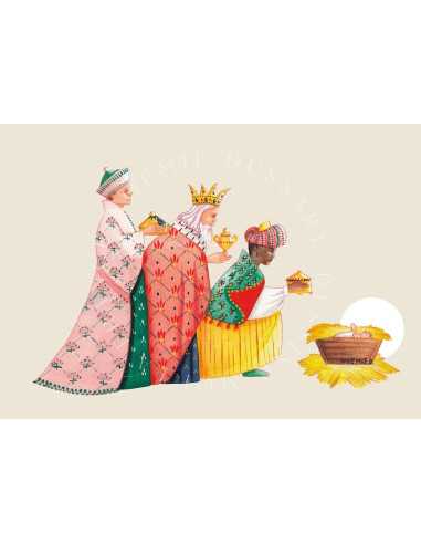 Carte de Noël - Adoration des mages