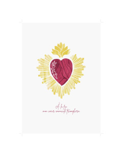 Illustration représentant le cœur immaculé de Marie