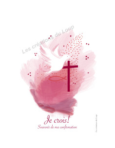 Image pour une confirmation réalisée par Les Créations du Loup.