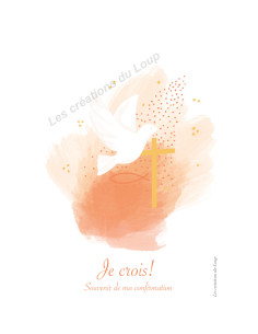 Souvenir de Confirmation - Image - Orange