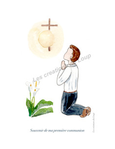 Souvenir de Communion - Image - garçon