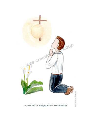 Souvenir de Communion - Image - garçon