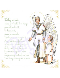 Prière à l'ange gardien - Carte