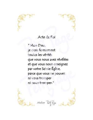 Actes de Foi, d'Espérance et de Charité -...