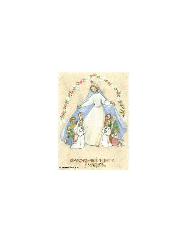 Image pour une profession de Foi de la Vierge Marie, réalisée par les sœurs de la Consolation.